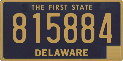 DE license plate 815884