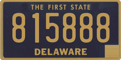 DE license plate 815888