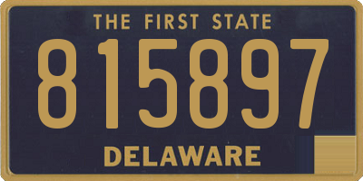 DE license plate 815897