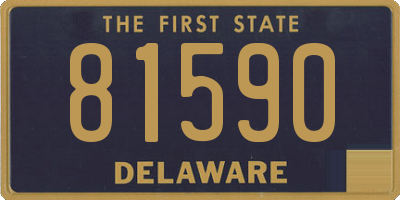 DE license plate 81590