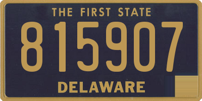 DE license plate 815907