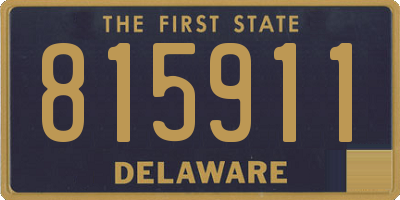 DE license plate 815911