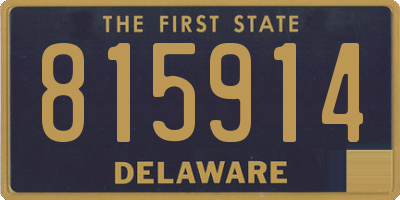 DE license plate 815914