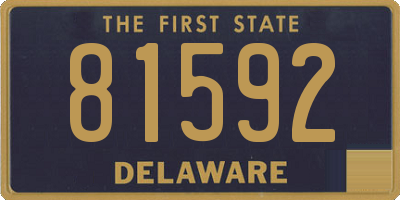 DE license plate 81592