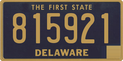 DE license plate 815921