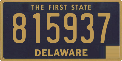 DE license plate 815937