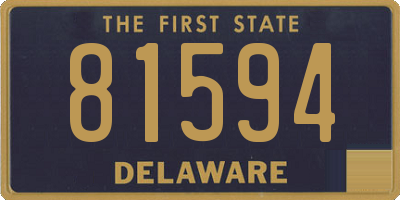 DE license plate 81594
