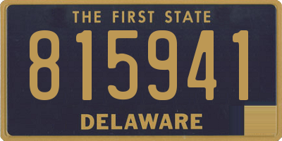 DE license plate 815941