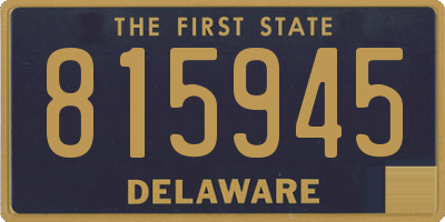 DE license plate 815945