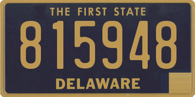 DE license plate 815948