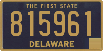 DE license plate 815961