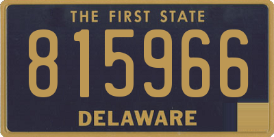DE license plate 815966