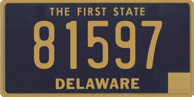 DE license plate 81597