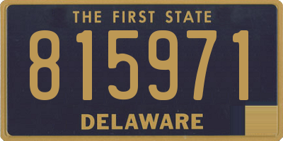 DE license plate 815971