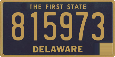 DE license plate 815973