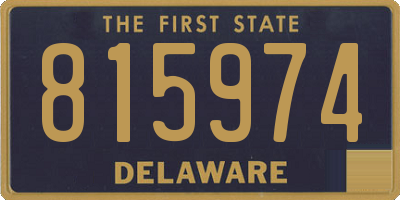 DE license plate 815974