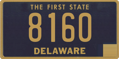 DE license plate 8160