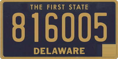 DE license plate 816005