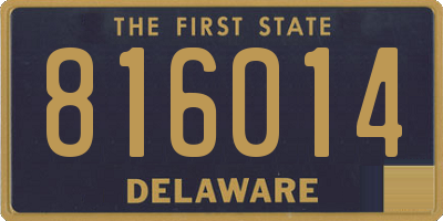 DE license plate 816014