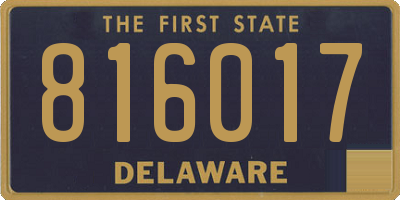 DE license plate 816017