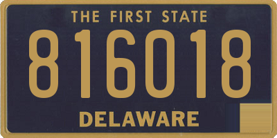 DE license plate 816018