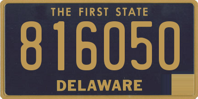 DE license plate 816050