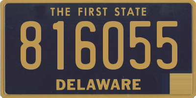 DE license plate 816055