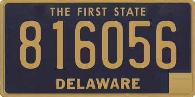 DE license plate 816056