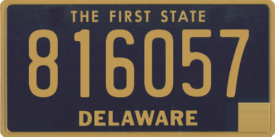 DE license plate 816057