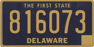 DE license plate 816073