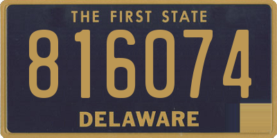 DE license plate 816074