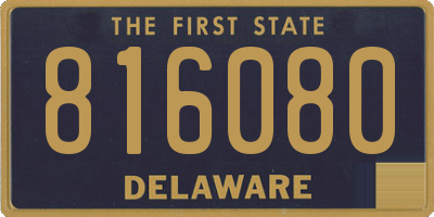 DE license plate 816080