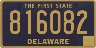DE license plate 816082