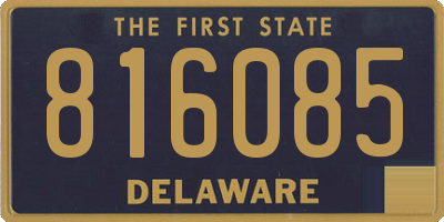 DE license plate 816085