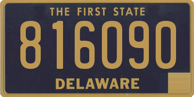 DE license plate 816090