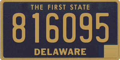 DE license plate 816095