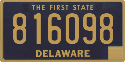 DE license plate 816098