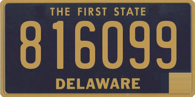 DE license plate 816099