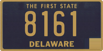 DE license plate 8161