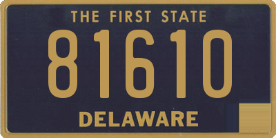 DE license plate 81610