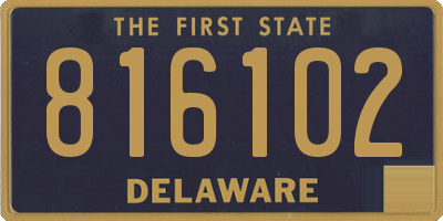 DE license plate 816102