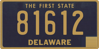 DE license plate 81612