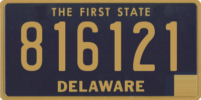 DE license plate 816121