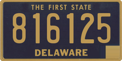 DE license plate 816125
