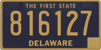 DE license plate 816127