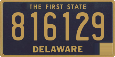 DE license plate 816129
