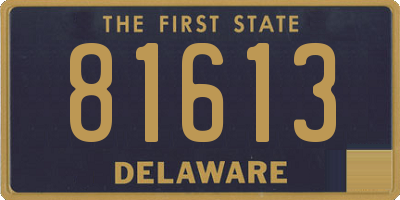 DE license plate 81613