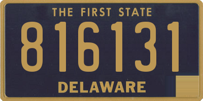 DE license plate 816131