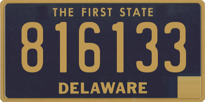 DE license plate 816133