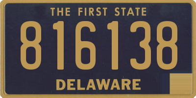 DE license plate 816138